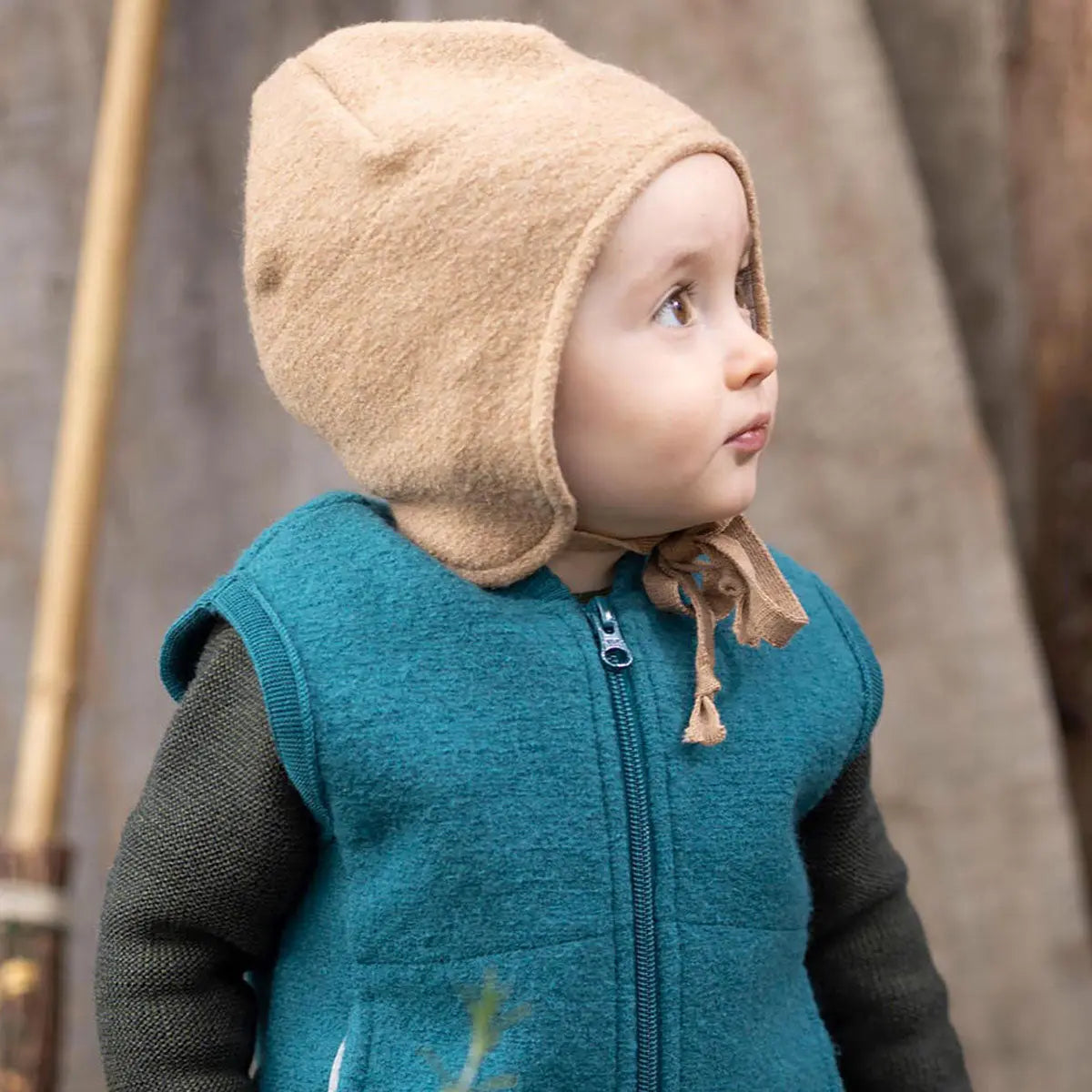 Bonnet pour bébé en laine bouillie Disana