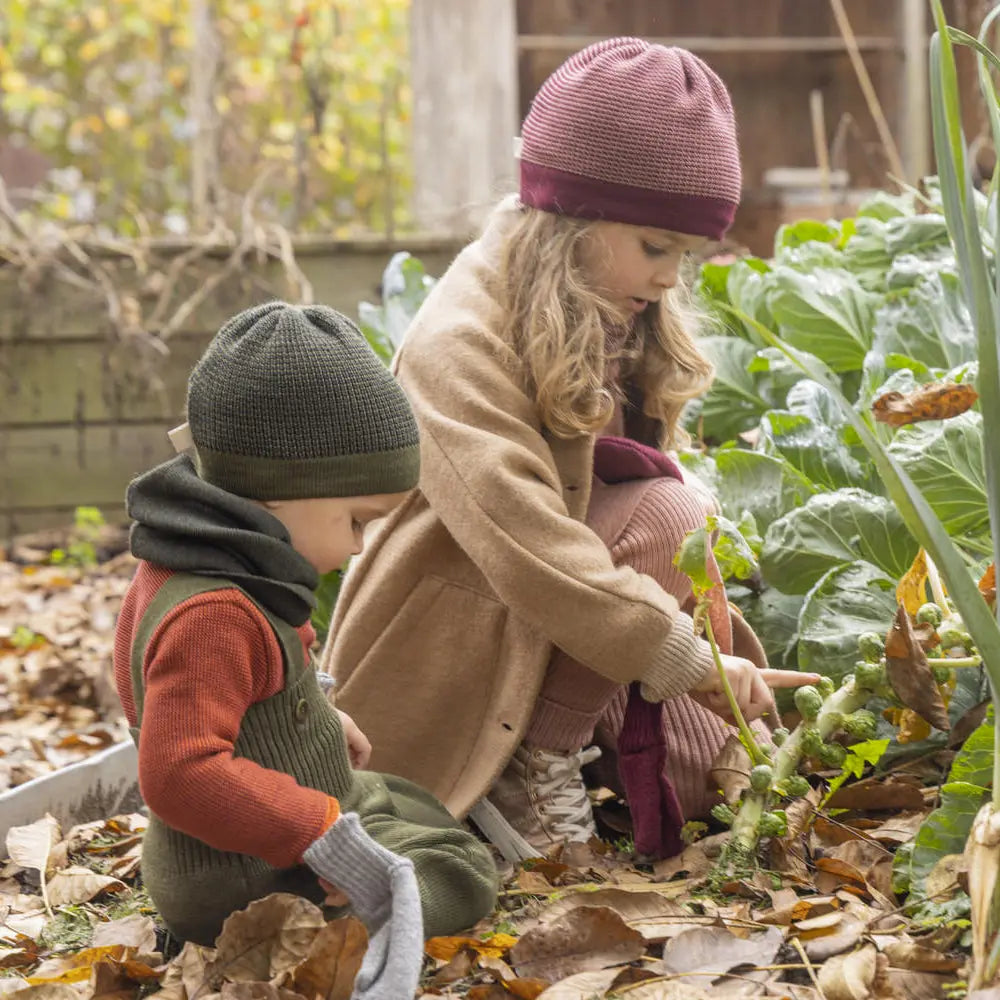 Manteau pour enfants en laine bouillie Disana - Gris - Lilinappy