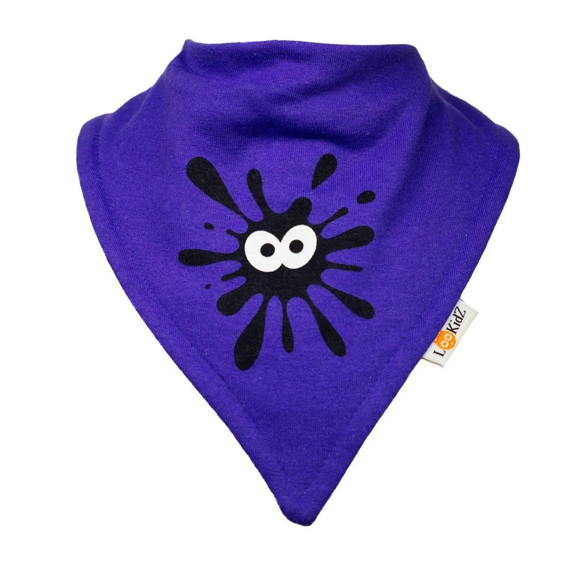 Bavoir bandana Lookidz Ink fond violet