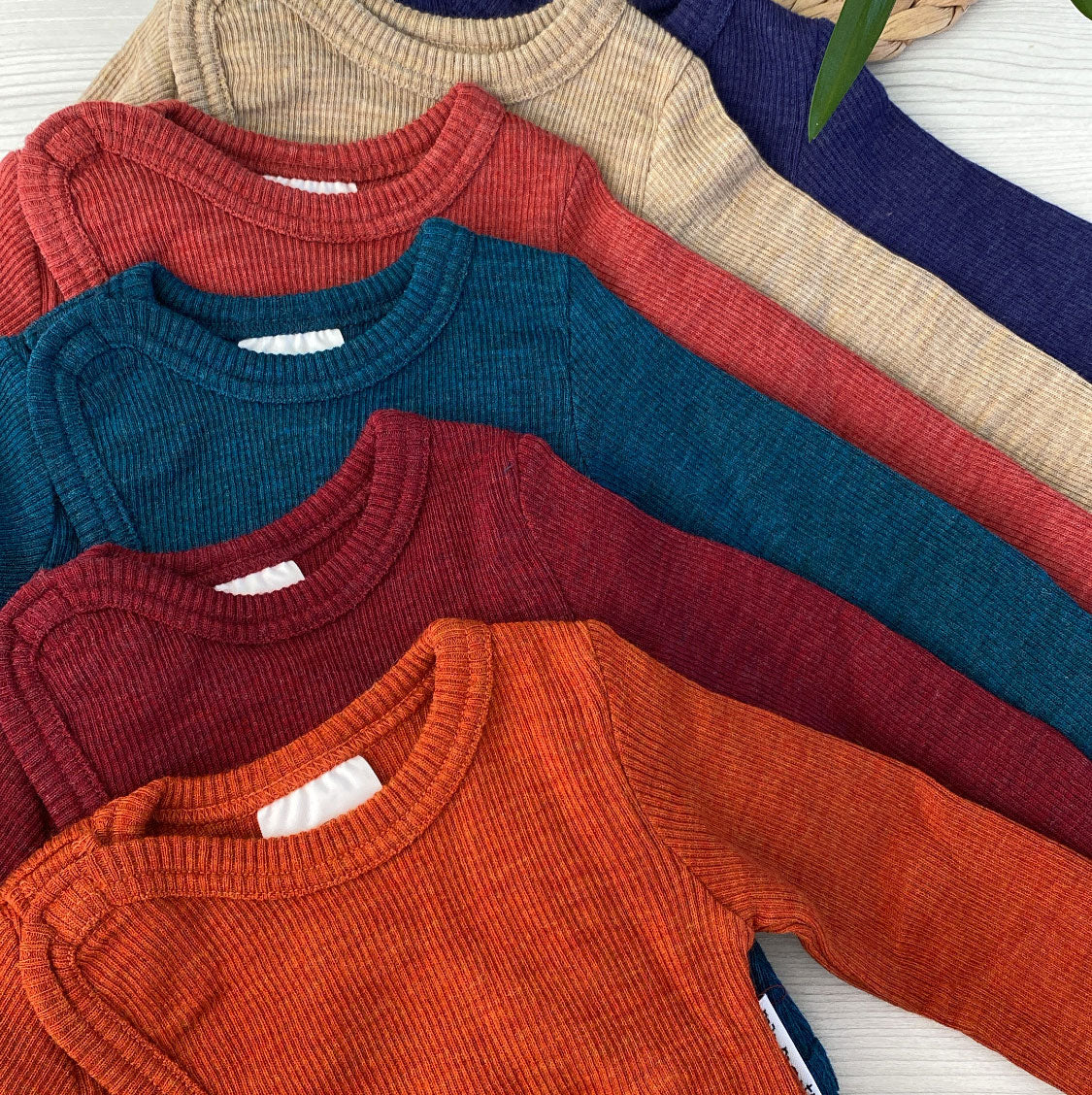 Body Kimono en laine mérinos Manymonths - Wild Pomegranate - Lilinappy