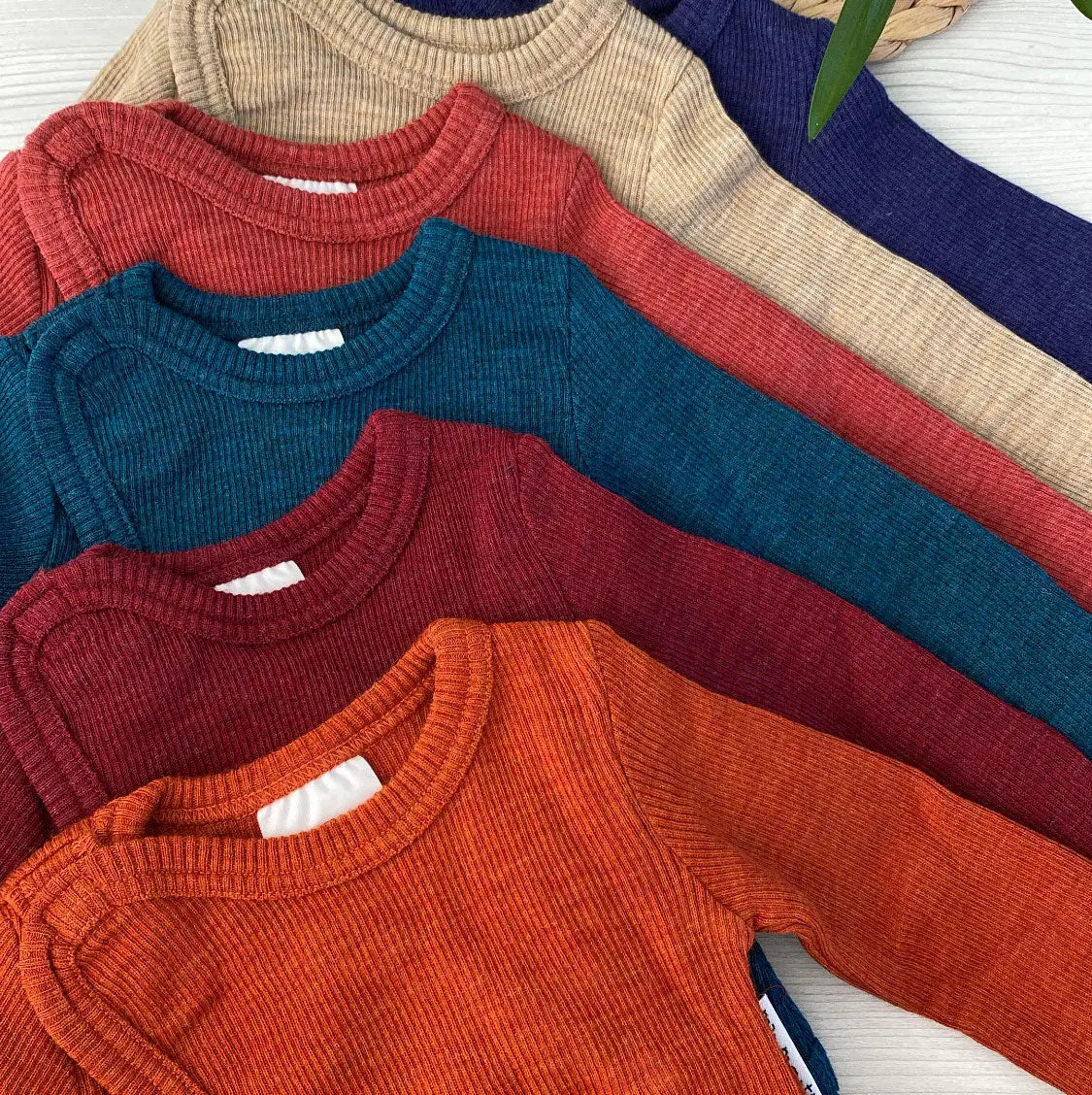 Body Kimono en laine mérinos Manymonths - Wild Pomegranate - Lilinappy