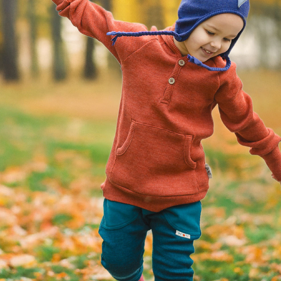 Sweat évolutif Kitty en laine mérinos Manymonths Red Canyon - Lilinappy