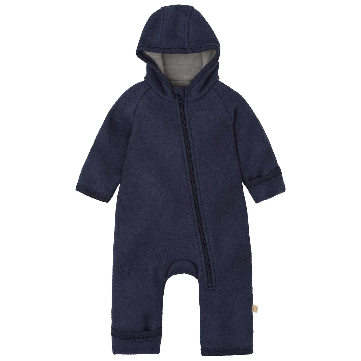 Combinaison bébé zippée en laine bouillie Disana