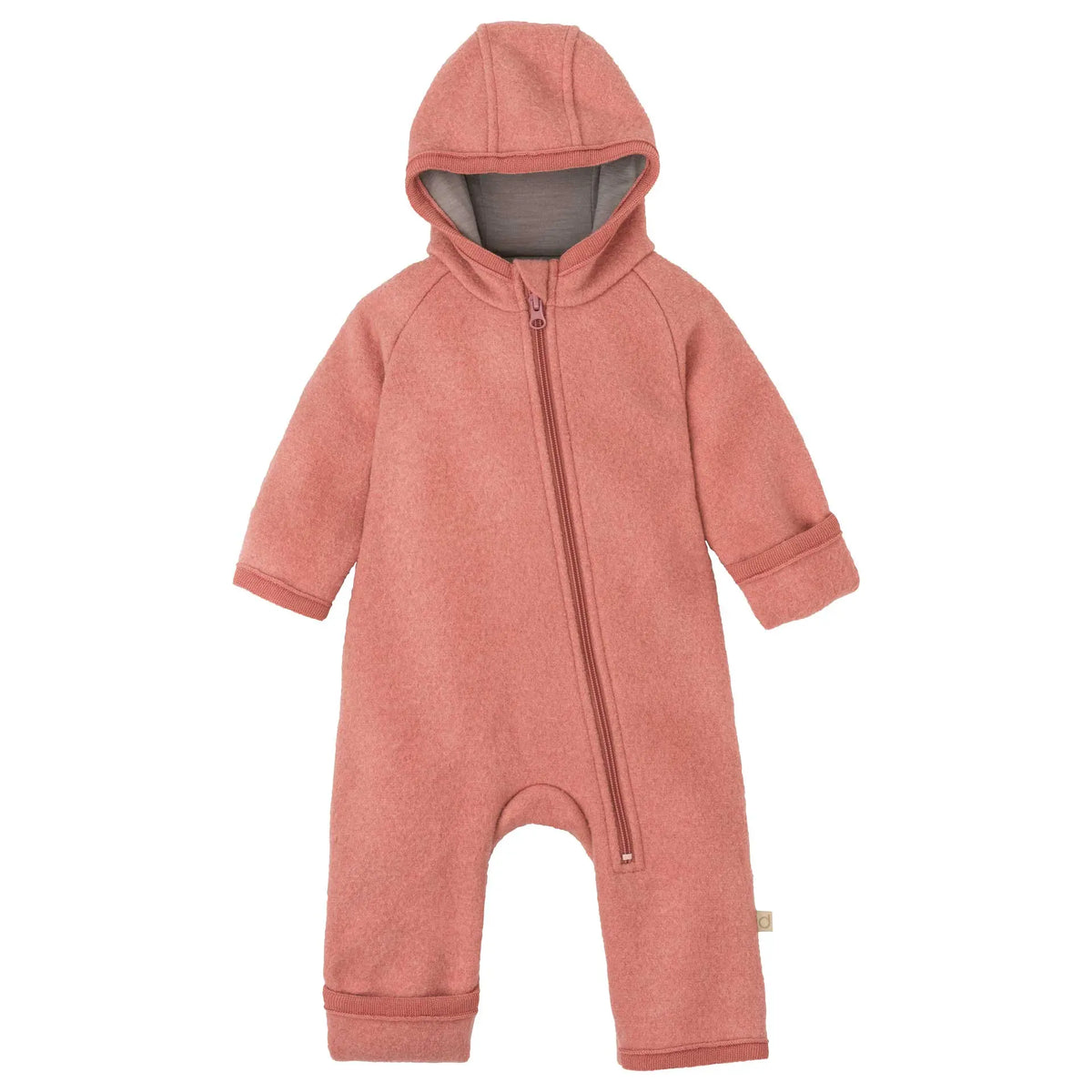 Combinaison bébé zippée en laine bouillie Disana