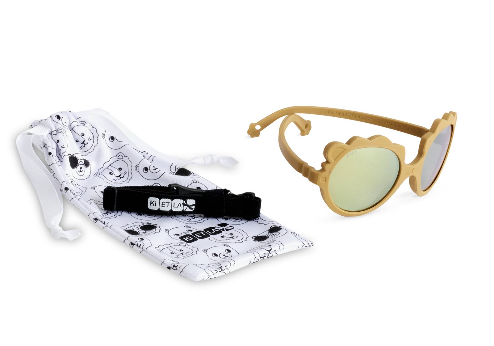 Lunettes de soleil Lion KI ET LA - Honey 0-12 mois - Lilinappy