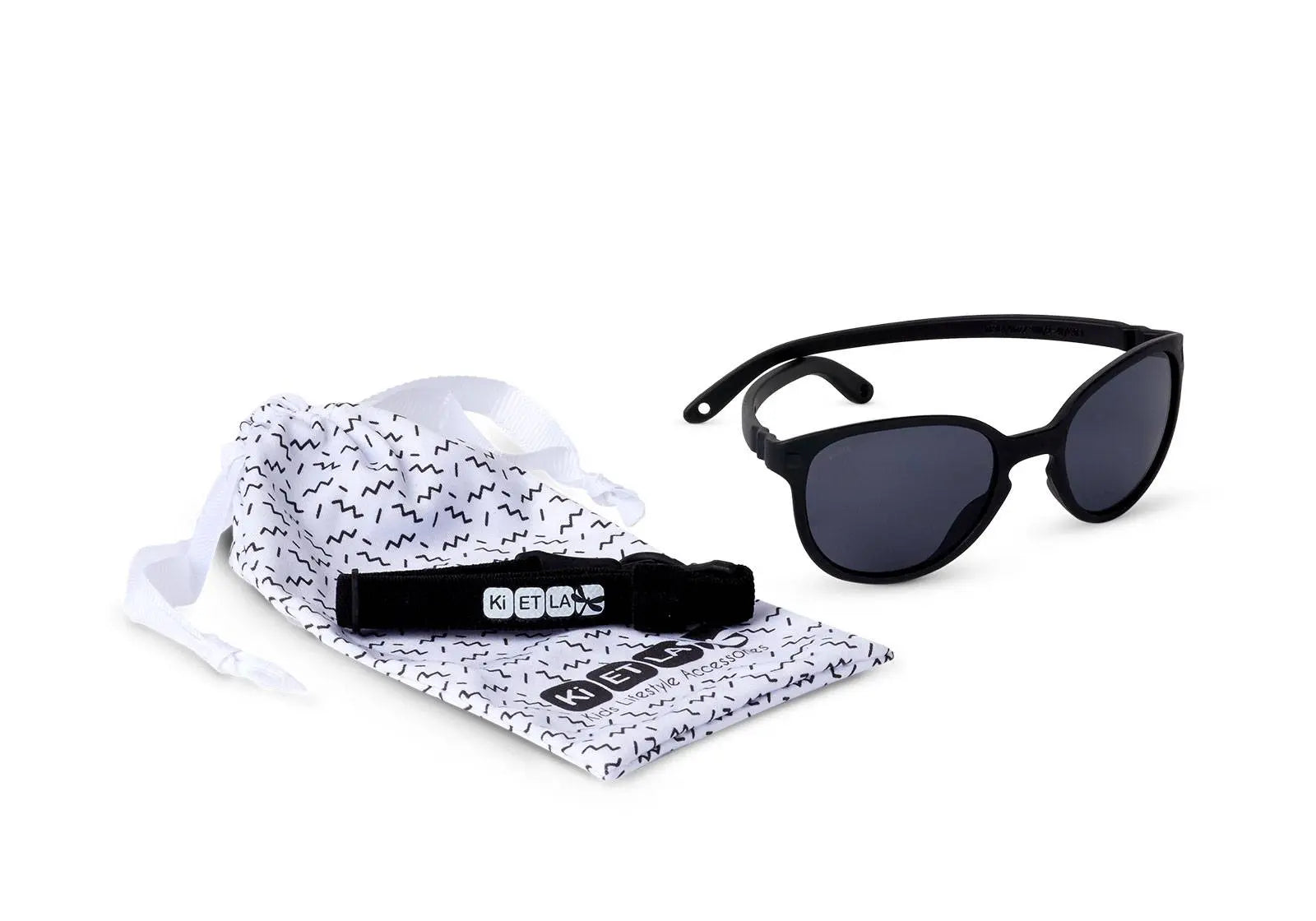 Lunettes de soleil Little Kids WAZZ KI ET LA - Noir - Lilinappy