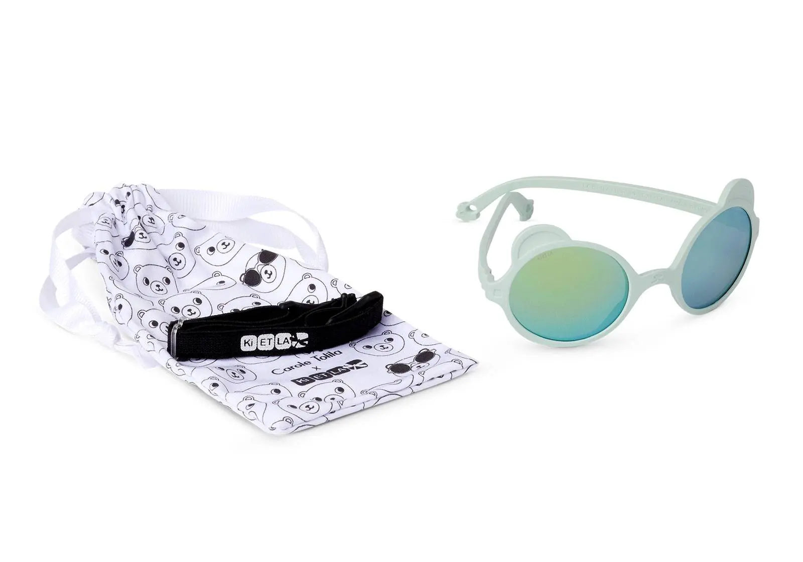 Lunettes de soleil Ourson KI ET LA - Vert amande - Lilinappy