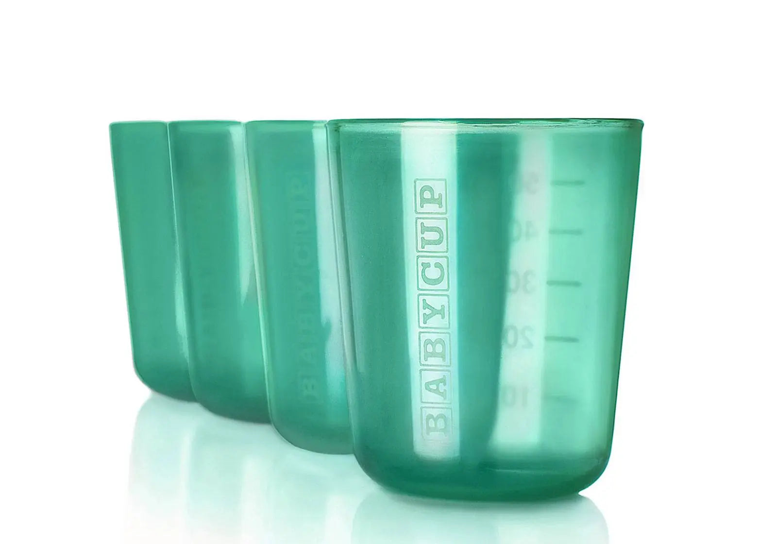 Lot de 4 mini tasses d'apprentissage Babycup - Vert - Lilinappy