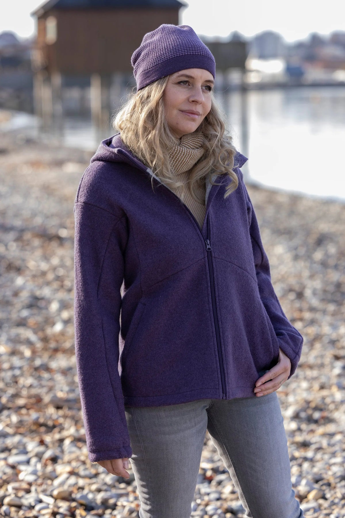Bonnet Beanie en laine mérinos bio Disana - Adulte