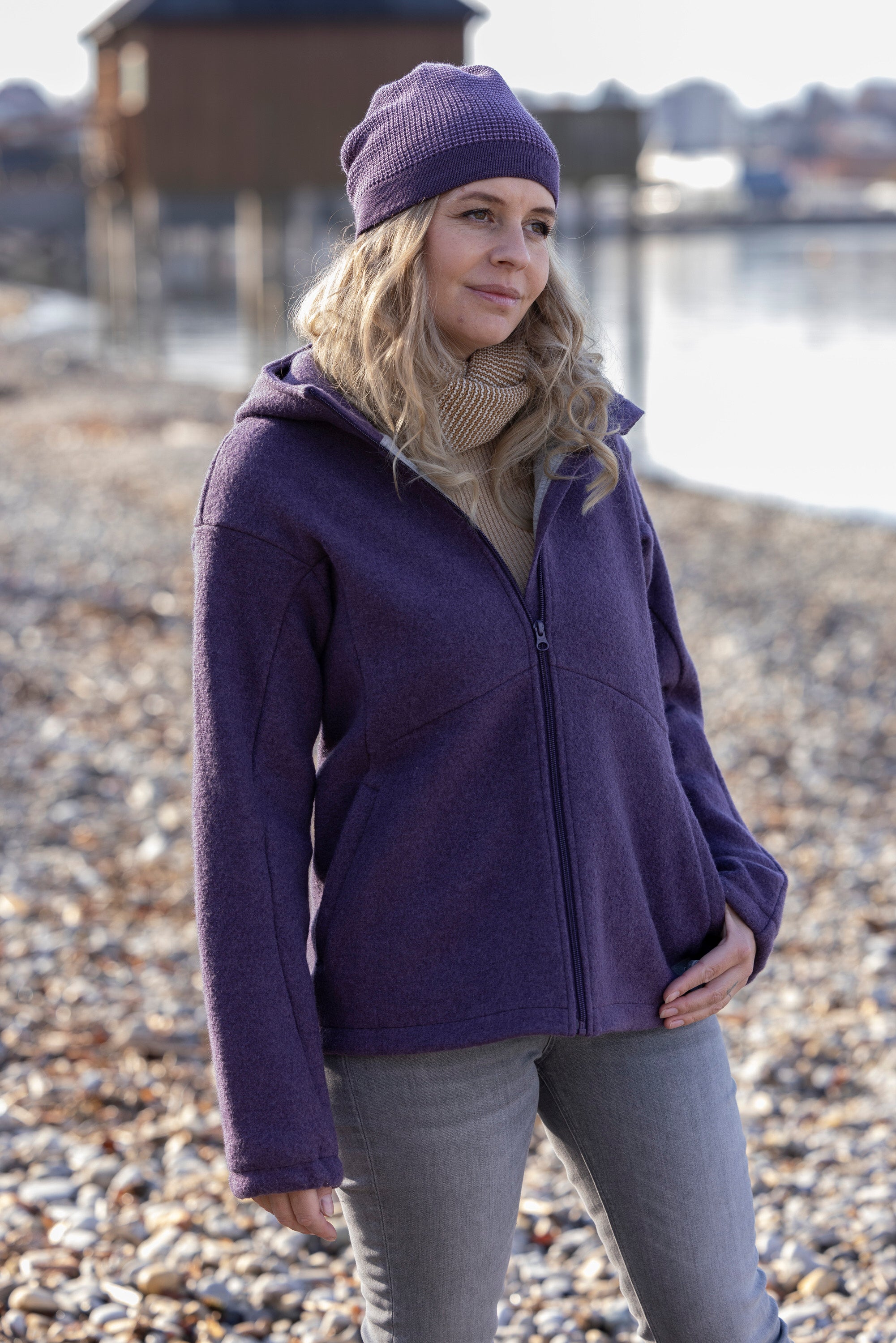 Bonnet Beanie en laine mérinos bio Disana - Adulte