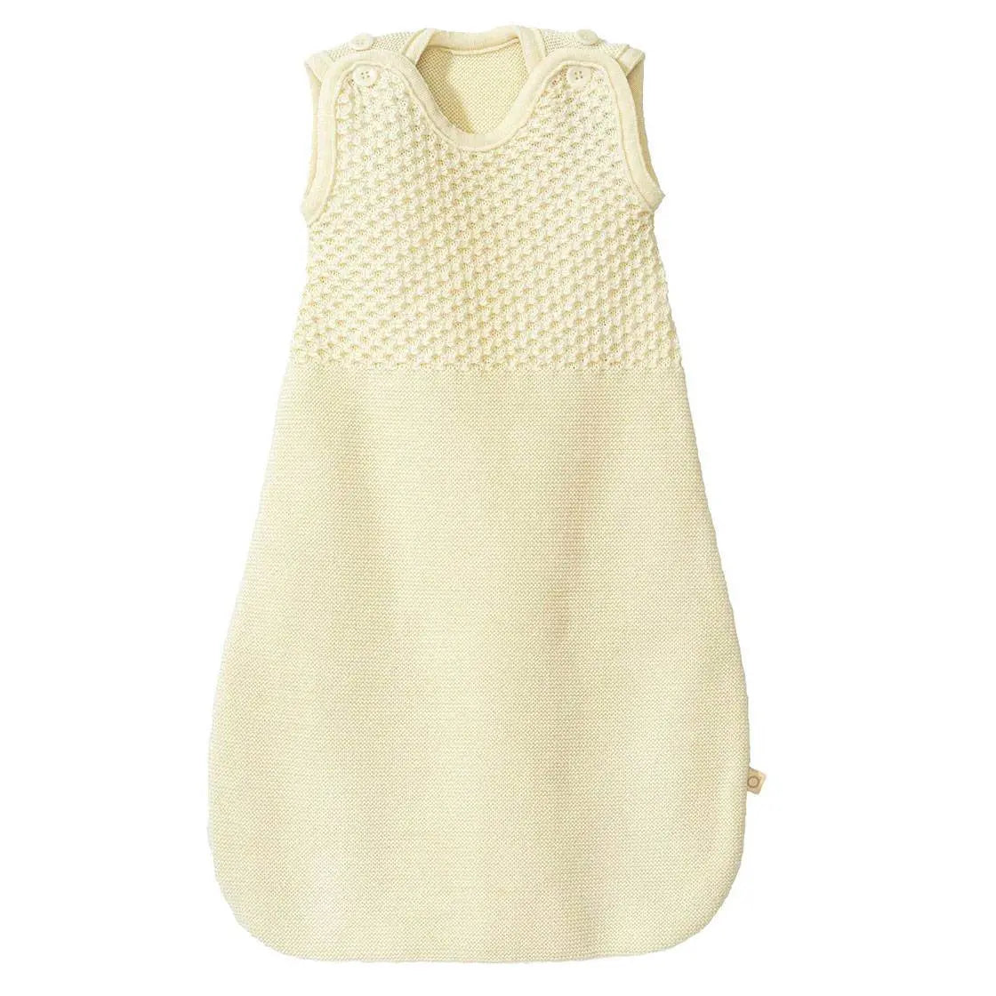 Gigoteuse sans manches en laine merinos Disana - Naturel - Lilinappy