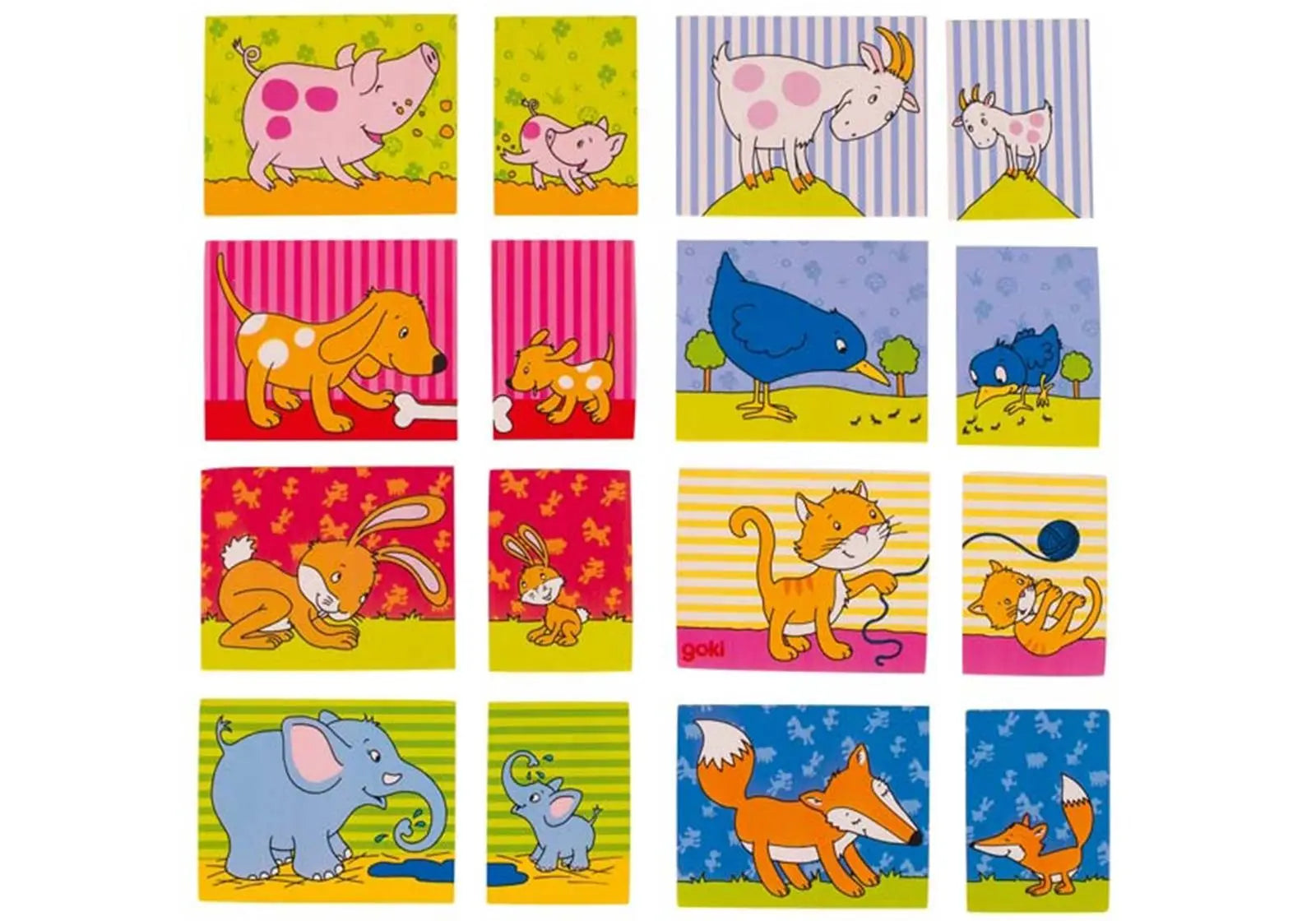 Jeu memory Maman-Petit en bois Goki