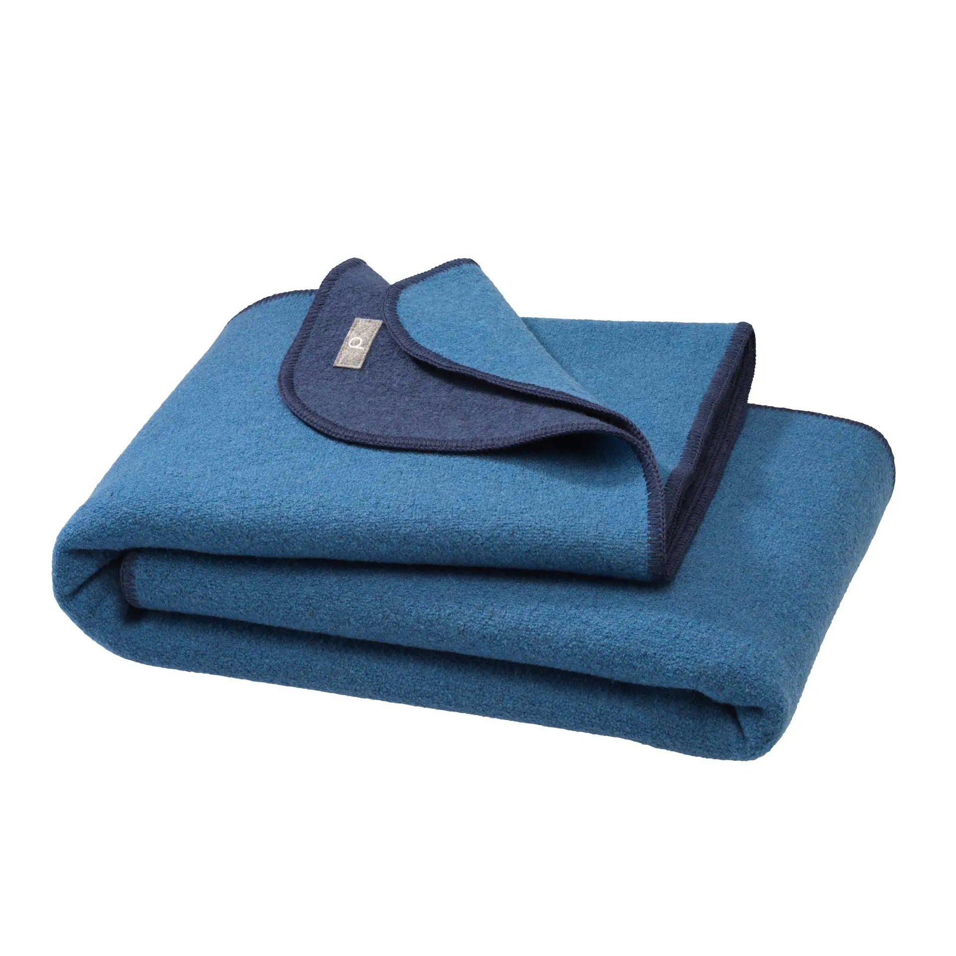 Couverture en laine bouillie bio double face Disana