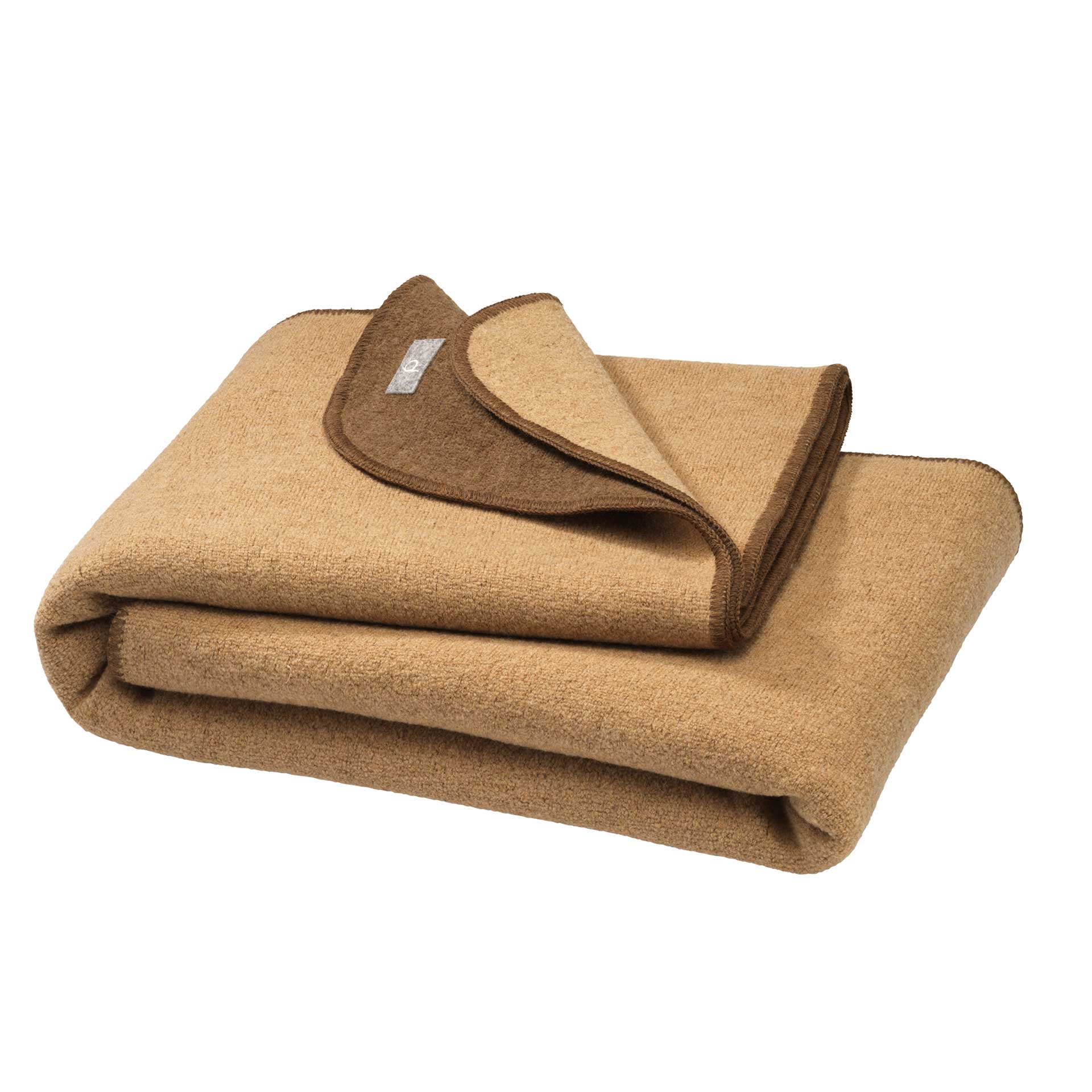 Couverture en laine bouillie bio double face Disana