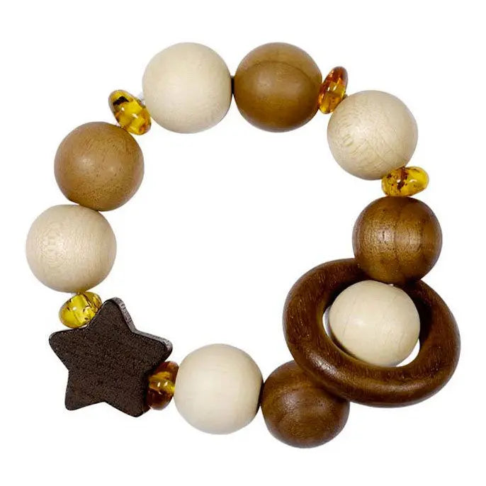 Hochet flexible étoiles et ambre Heimess