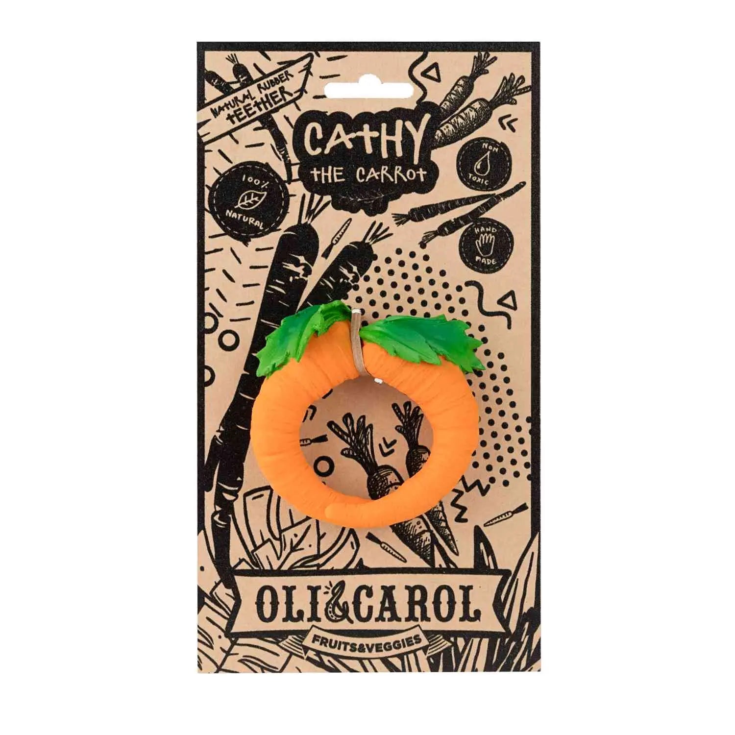 Jouet de dentition Oli & Carol - Cathy la Carotte