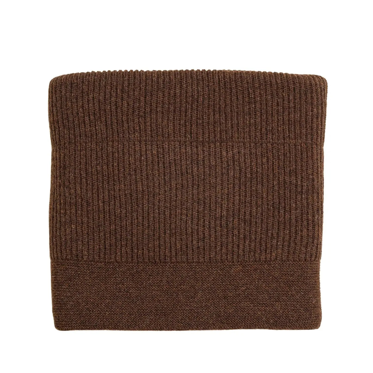 Couverture laine mérinos Gaston HVID 100x140 cm - Dark Brown