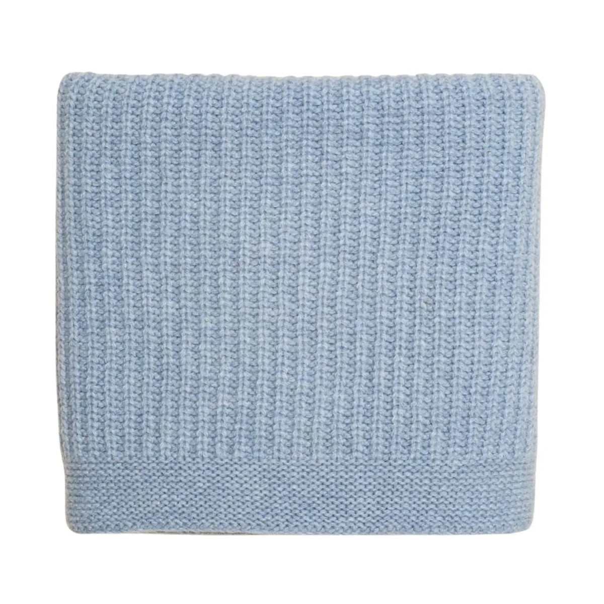Couverture bébé Kiki en laine d’agneau mérinos Hvid – Frost Blue