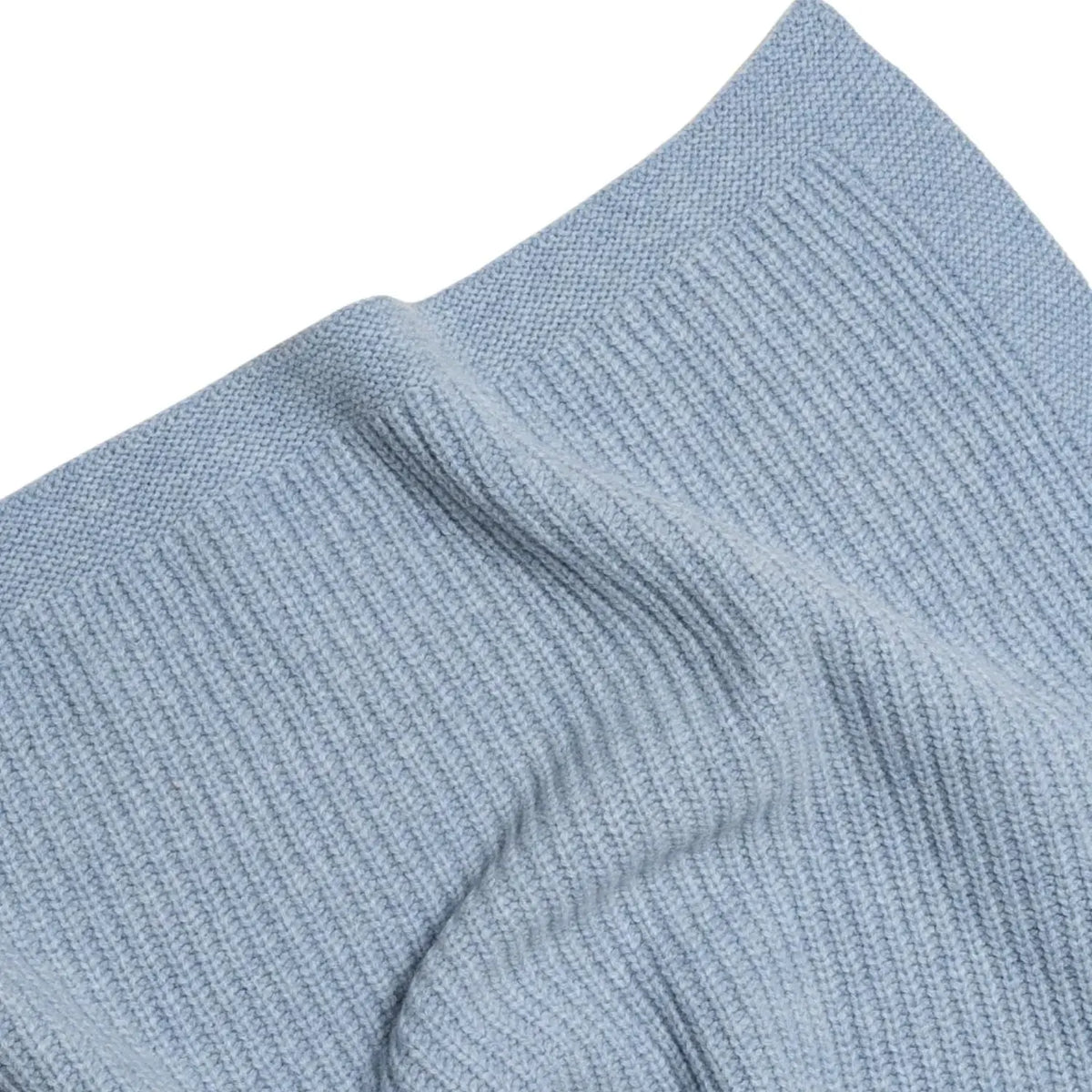 Couverture bébé Kiki en laine d’agneau mérinos Hvid – Frost Blue