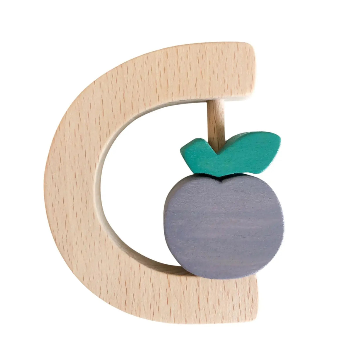 Hochet en bois pour bébé KMR Childwood FRUIT – Prune