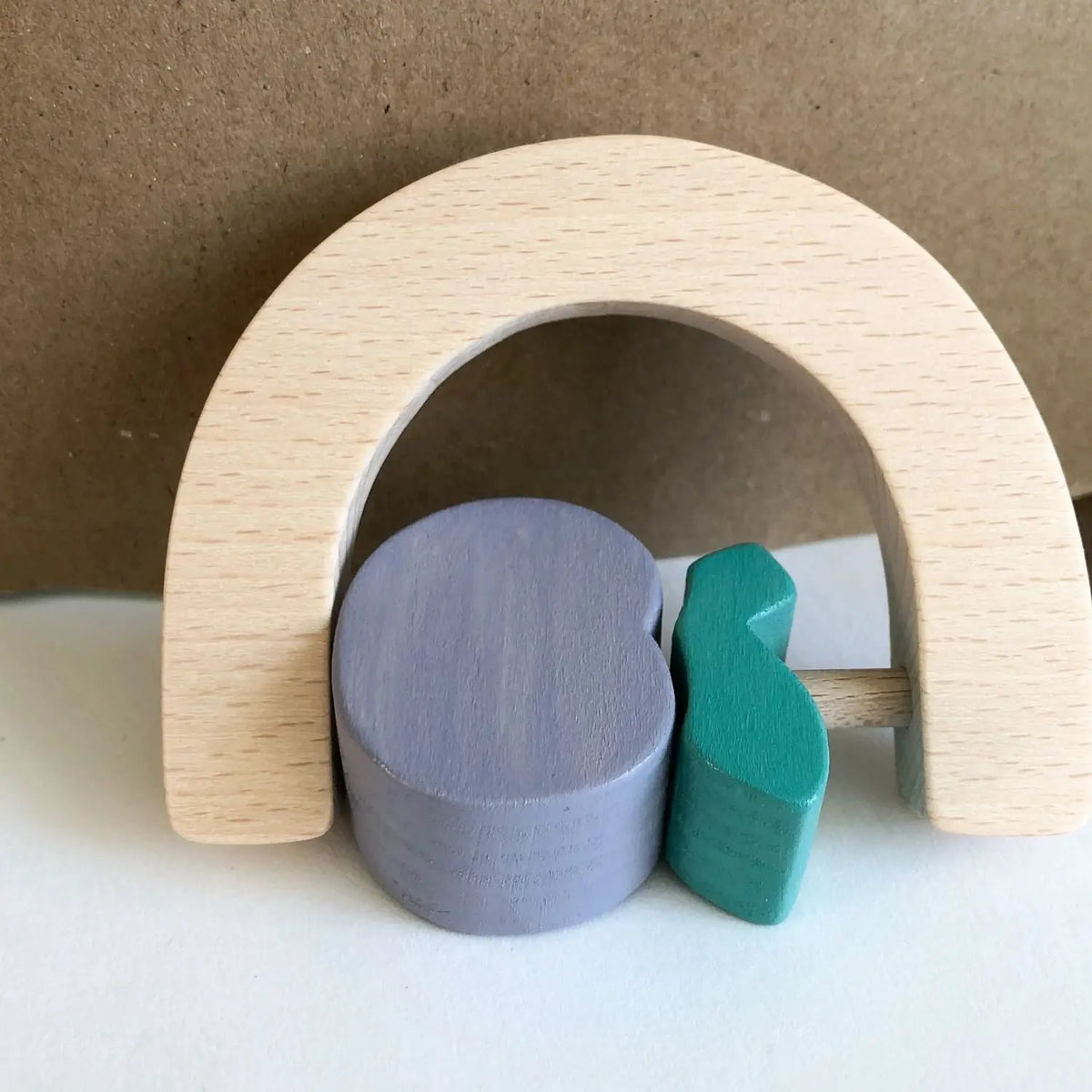 Hochet en bois pour bébé KMR Childwood FRUIT – Prune