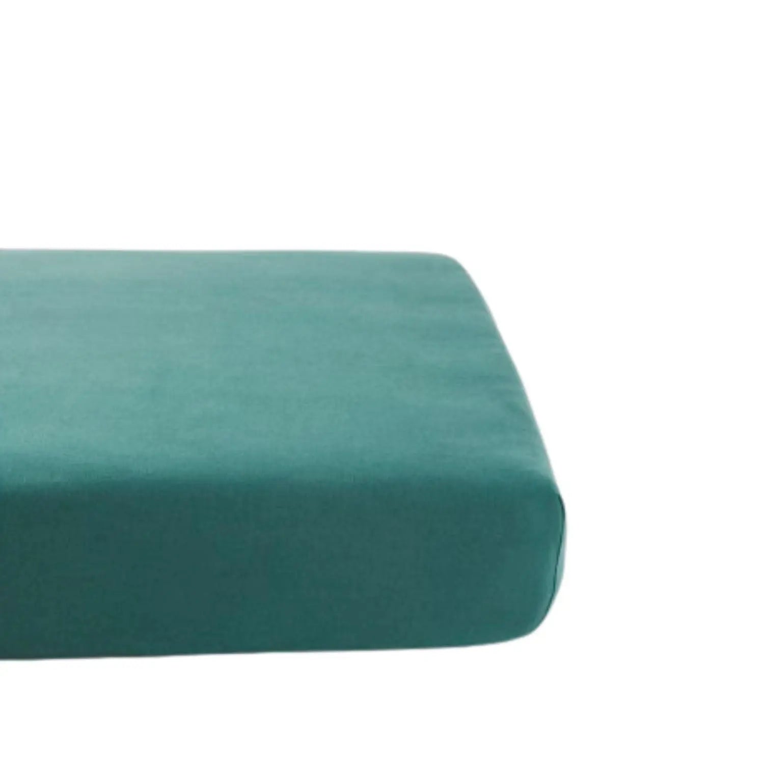 Drap housse en jersey de coton bio Kadolis pour lit bébé - Eucalyptus