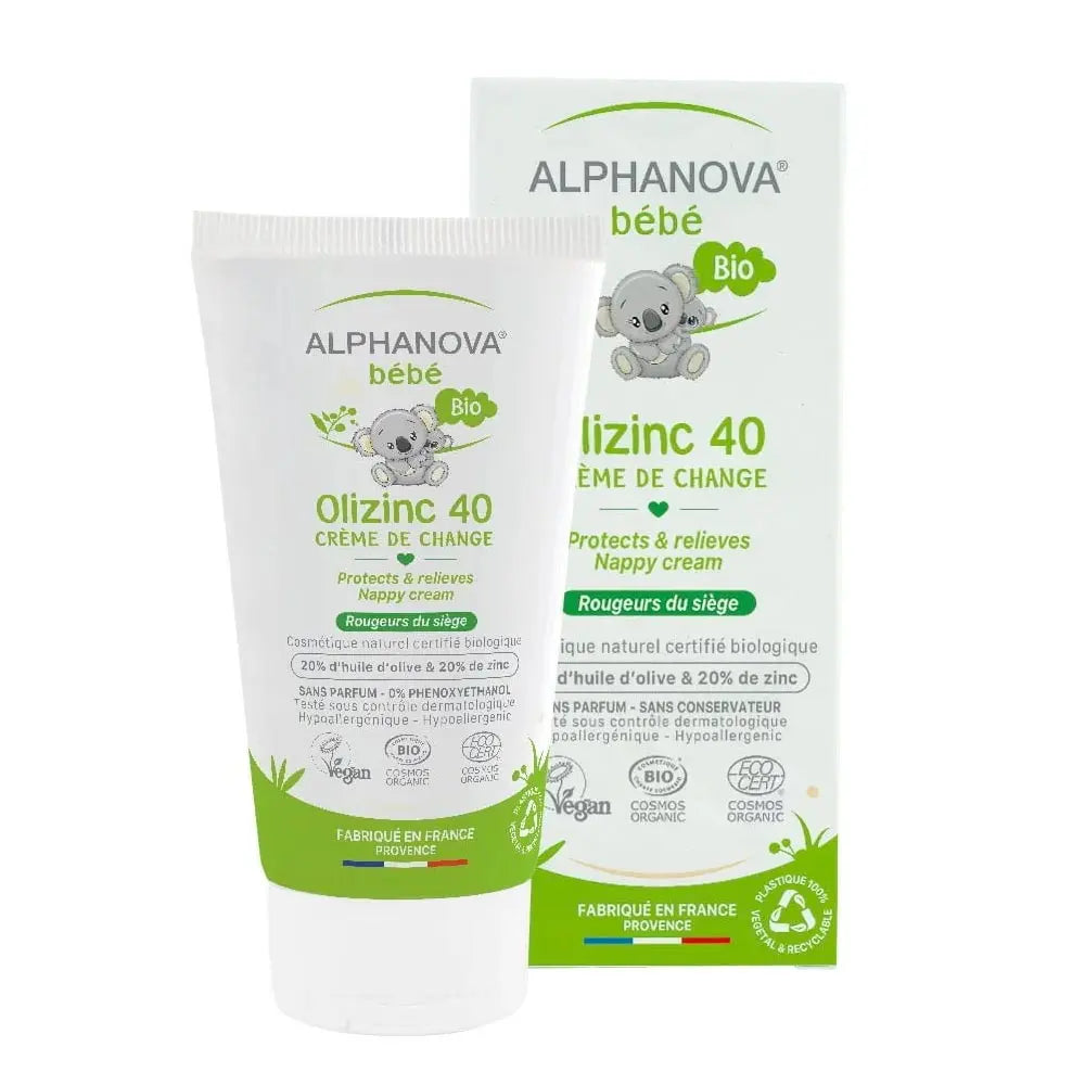 Crème de change bébé bio OLIZINC 40 Alphanova