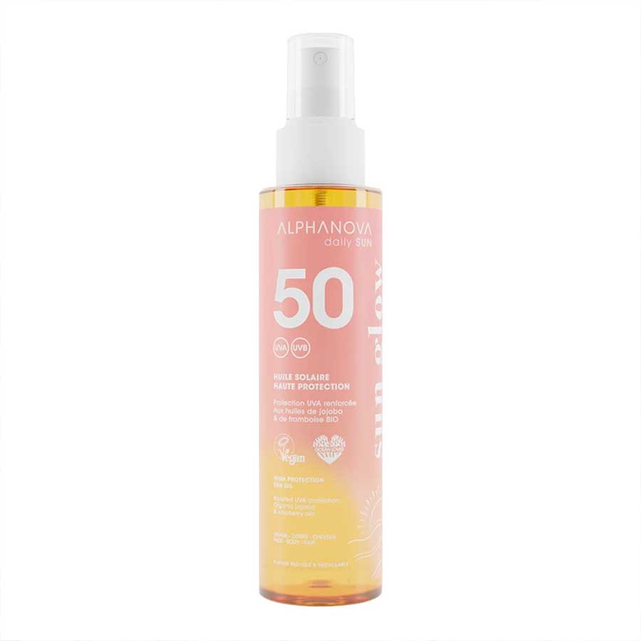 Huile solaire Haute protection SPF50 Alphanova