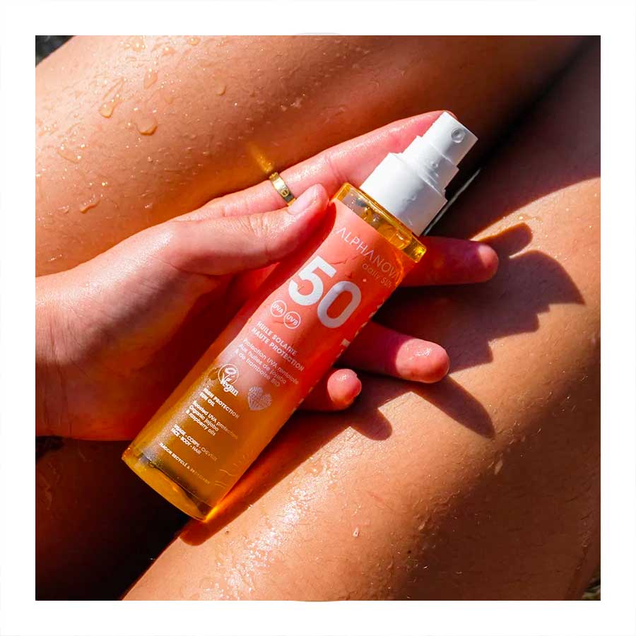 Huile solaire Haute protection SPF50 Alphanova