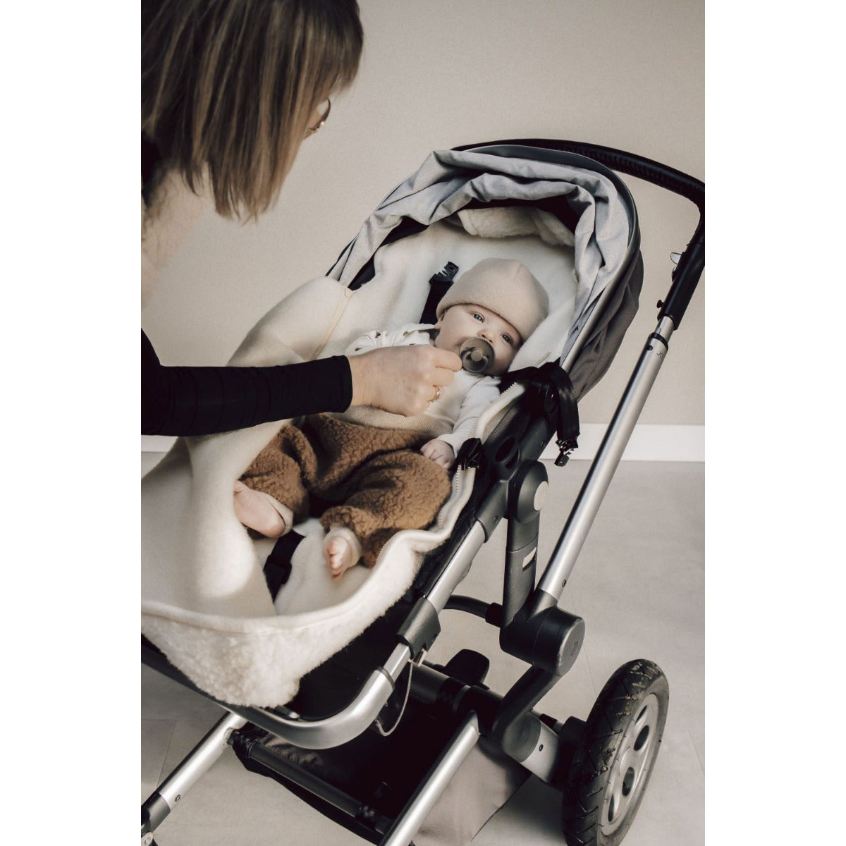 Chancelière en laine mérinos Alwero