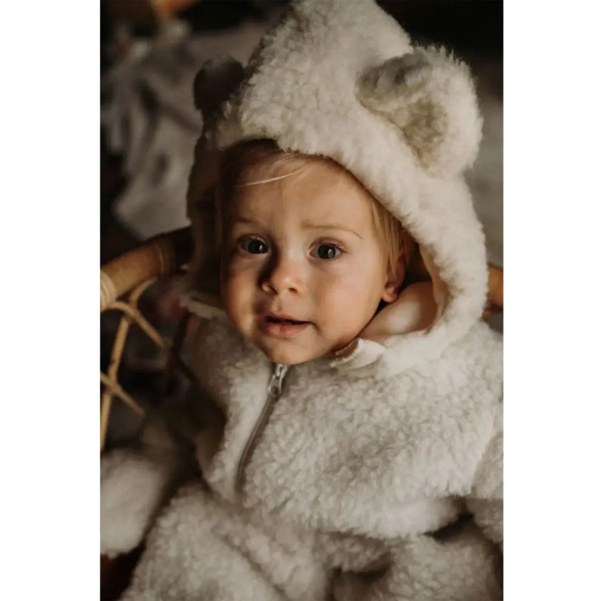 Combinaison en laine Alwero naturel