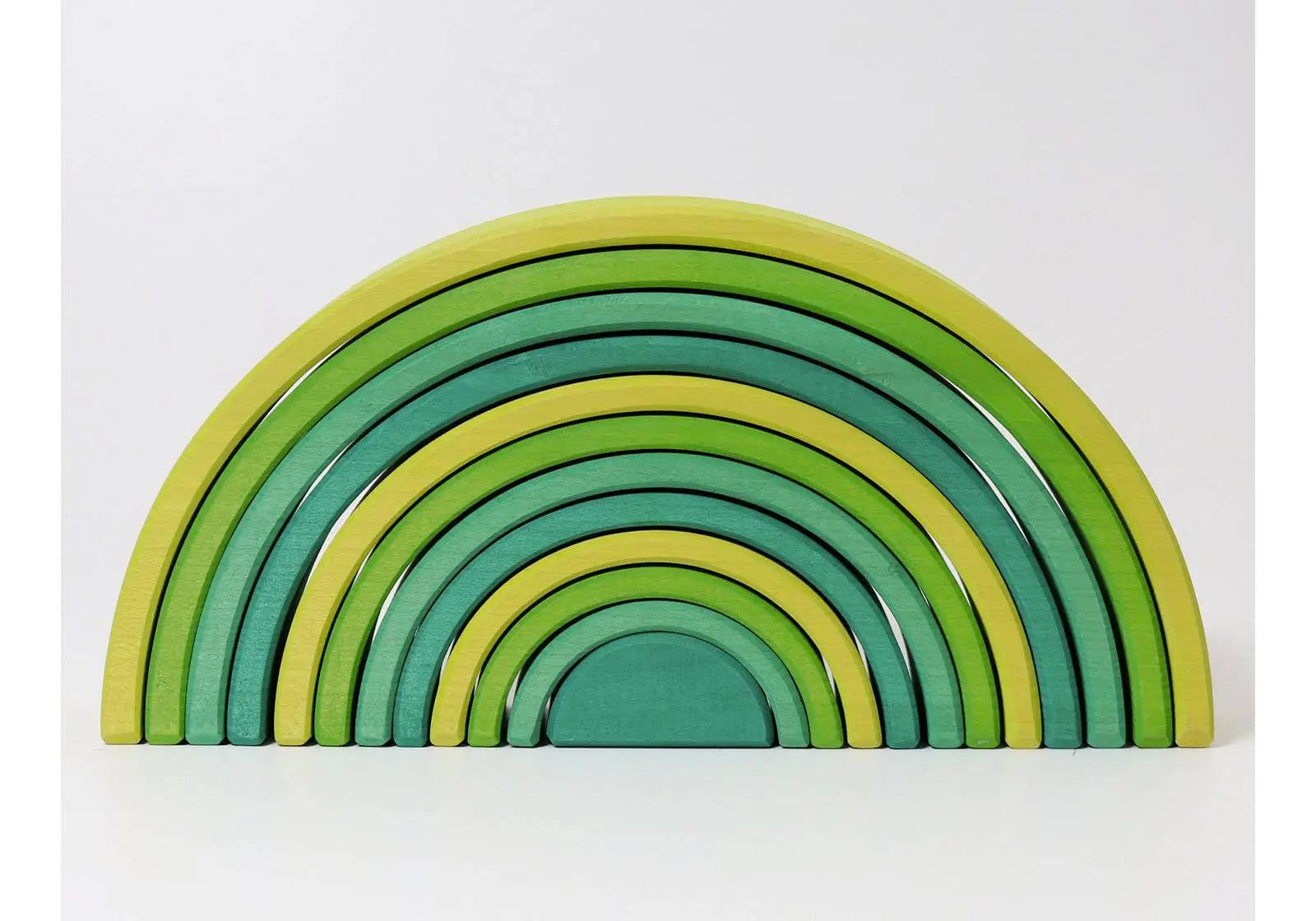 Grand arc-en-ciel en bois 12 pièces Meadow Green de Grimm's