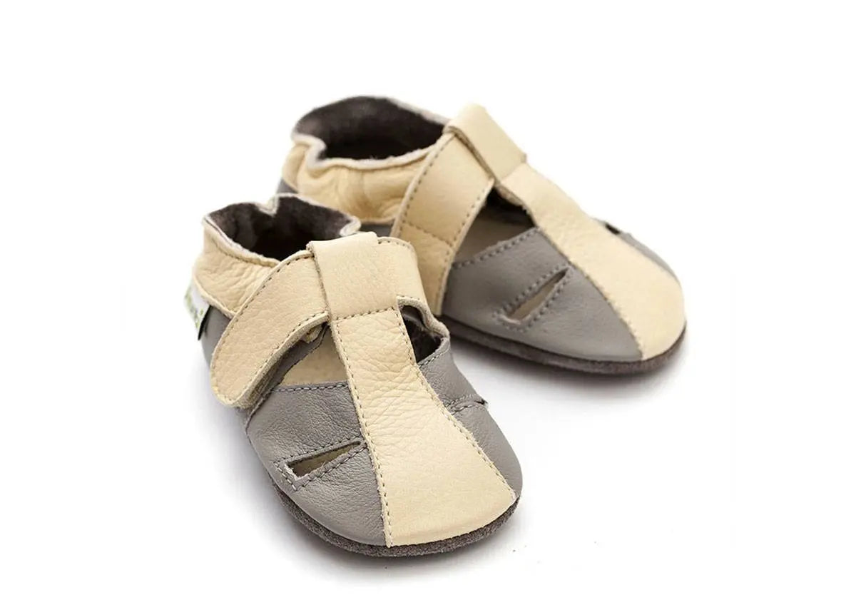 Sandales en cuir souple Liliputi - Atacama Grey Liliputi