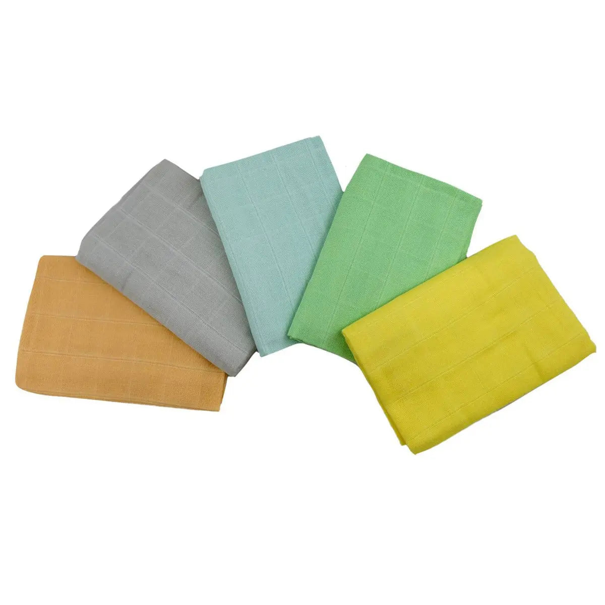 Lot de 5 langes en coton bio coloré Avo+Cado