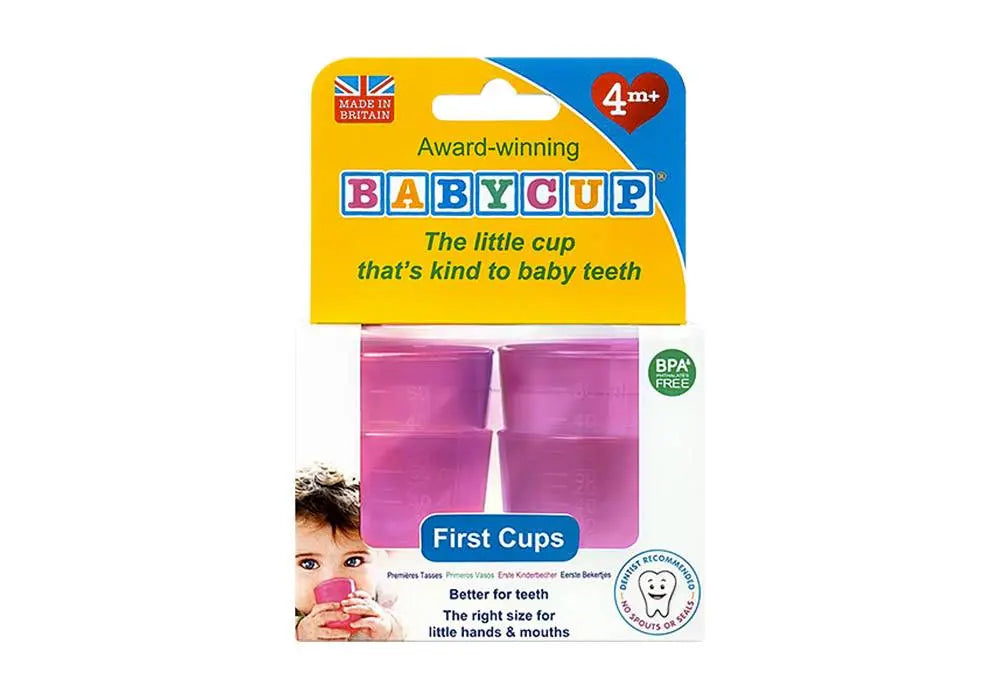 Lot de 4 Mini tasses Babycup - Rose - Lilinappy
