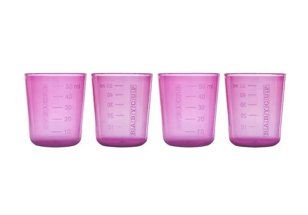 Lot de 4 Mini tasses Babycup - Rose - Lilinappy