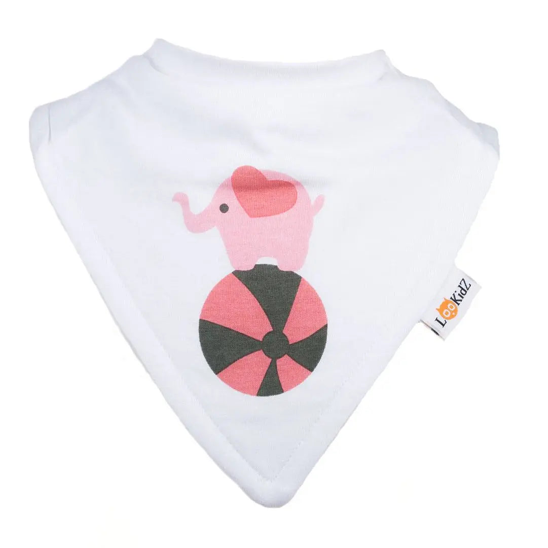 Bavoir bandana Lookidz Eléphant de cirque