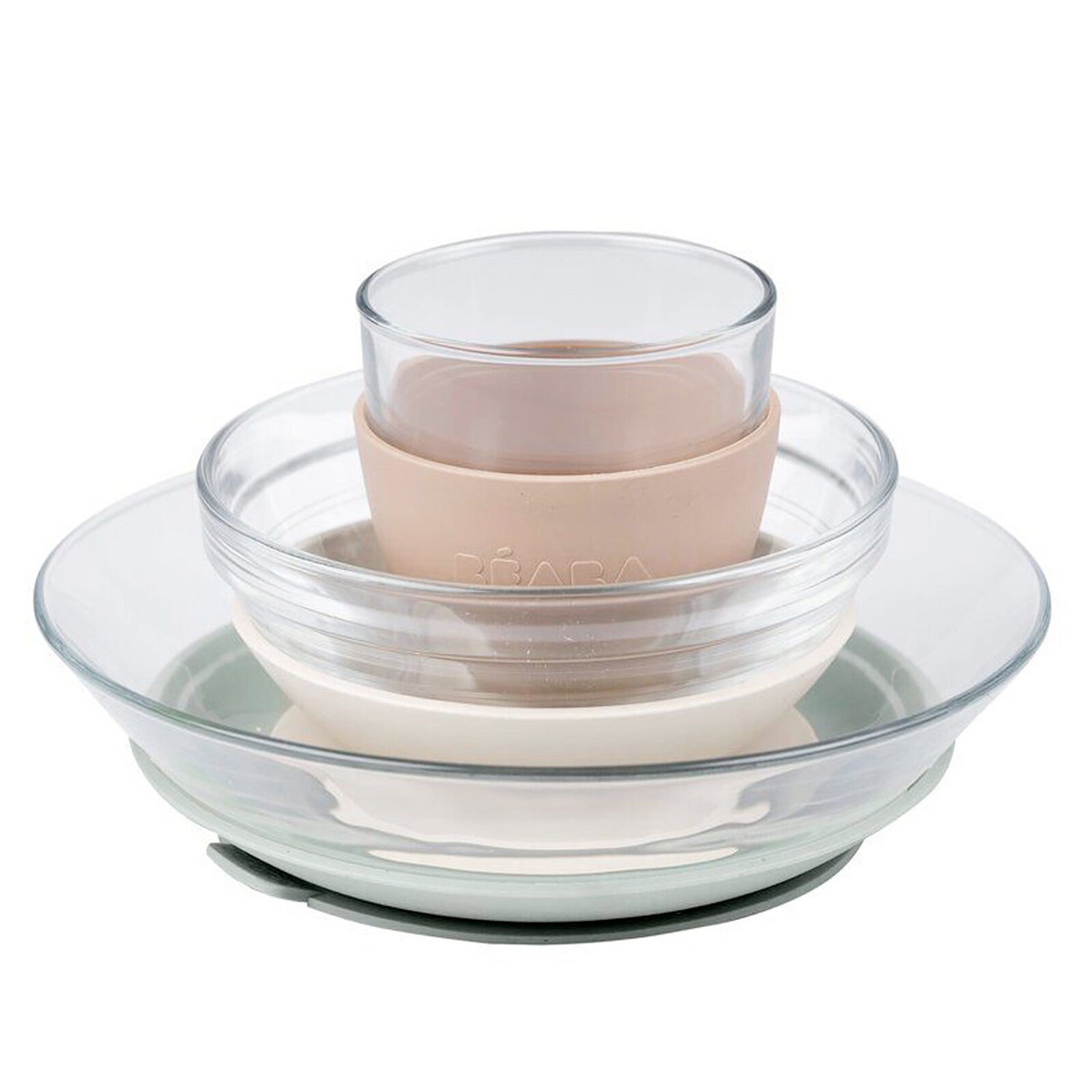 Coffret repas bébé en verre Béaba x Duralex - Natural