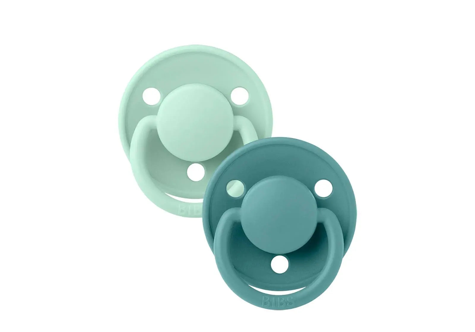 Pack de 2 tétines de Lux en silicone Bibs - Nordic Mint/Island sea - Lilinappy