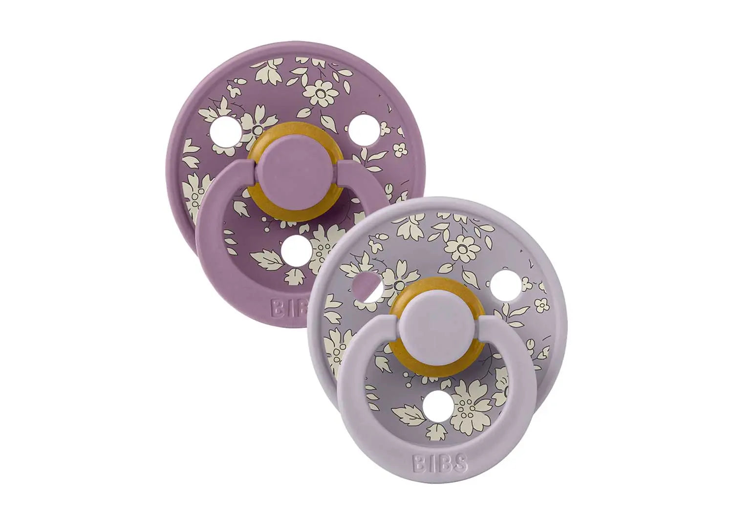 Lot de 2 tétines en caoutchouc naturel Bibs - Capel Fossil grey mix - Lilinappy