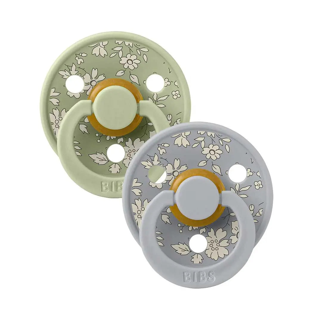 Lot de 2 tétines en caoutchouc naturel Bibs Capel sage mix