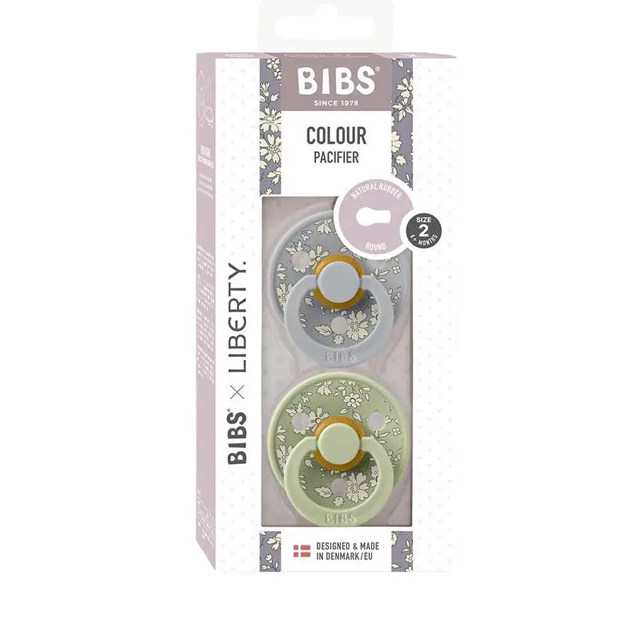 Lot de 2 tétines en caoutchouc naturel Bibs - Capel sage mix - Lilinappy