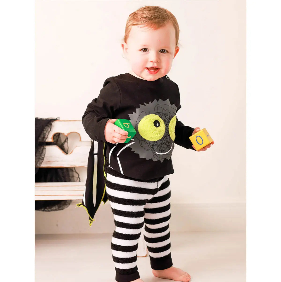 set tee-shirt, leggings et cape Blade Rose - Araignée