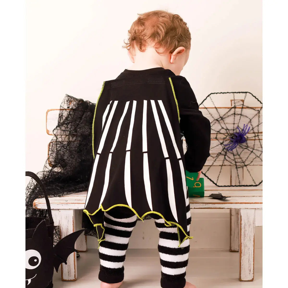 set tee-shirt, leggings et cape Blade Rose - Araignée