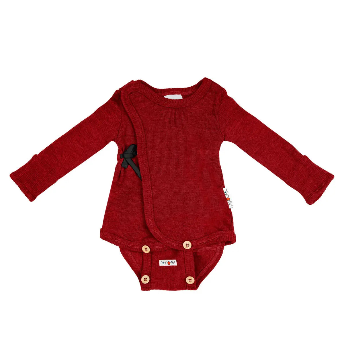 Body Kimono en laine mérinos Manymonths - Wild Pomegranate