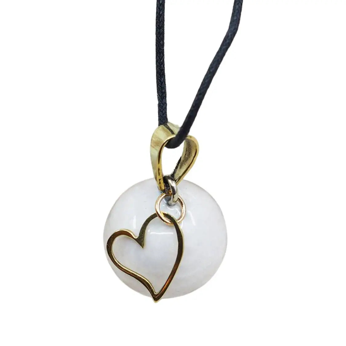 Bola de grossesse - Blanc à breloque coeur - Lilinappy