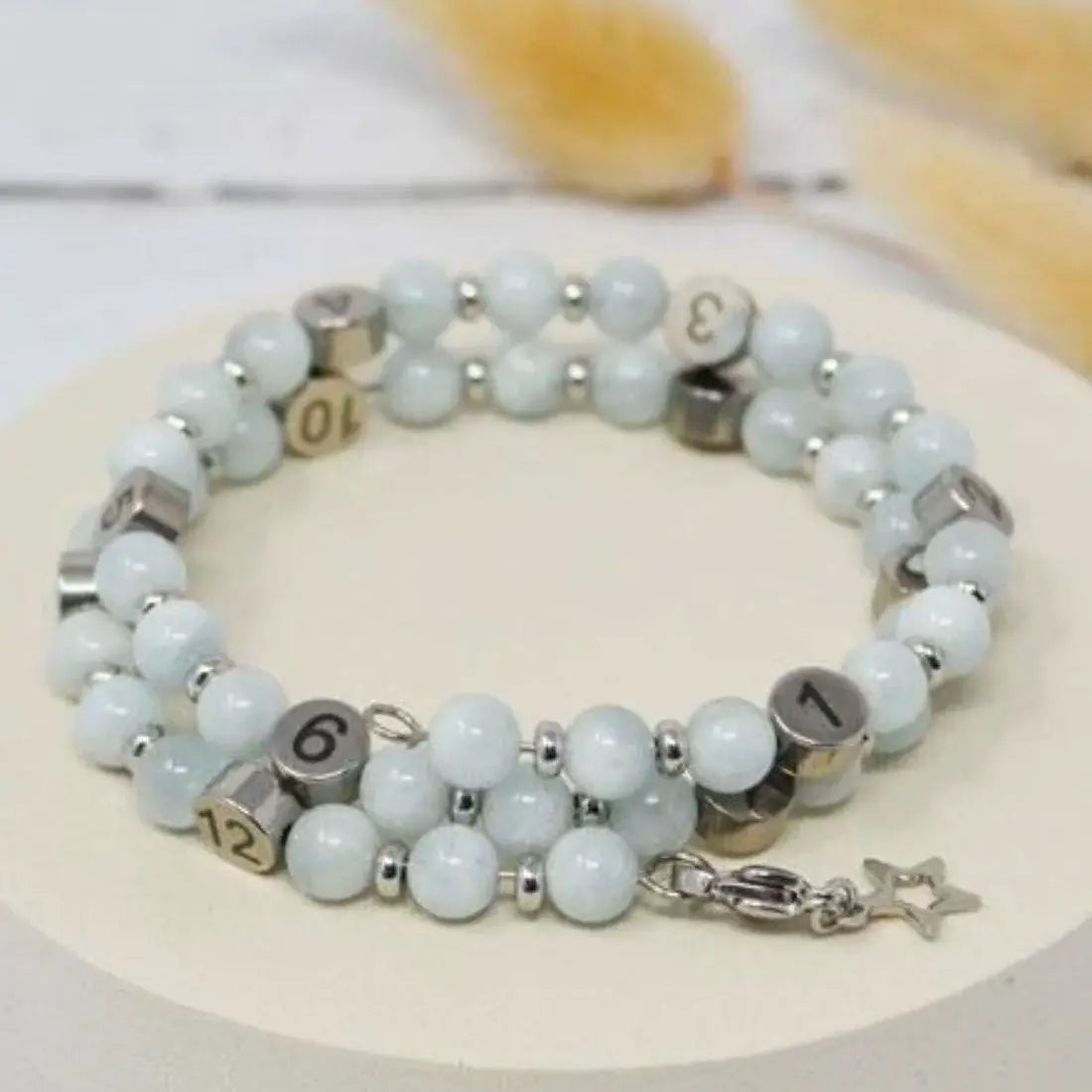 Bracelet d'allaitement Irréversible Bijoux - Béryl Aigue-marine
