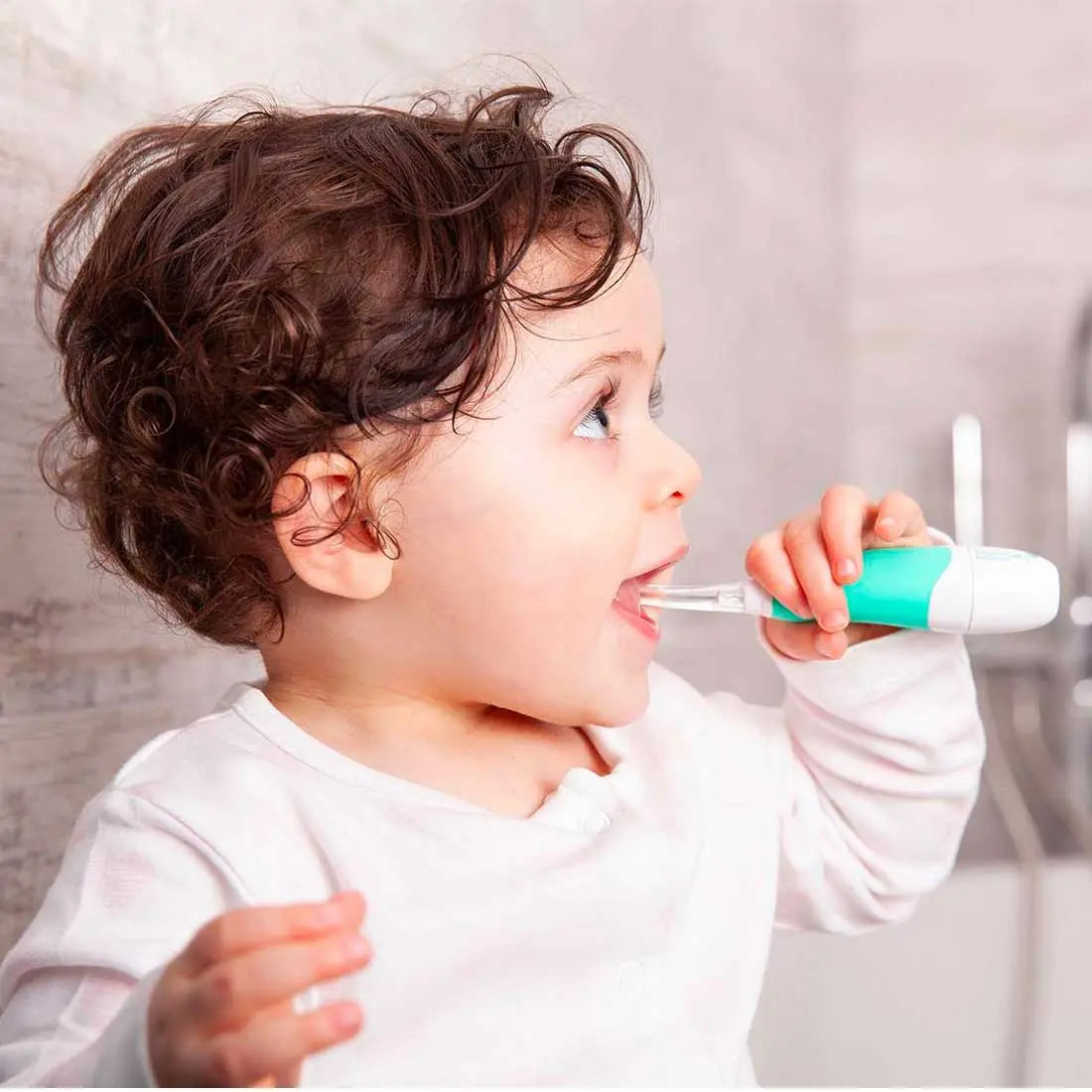 Brosse à dents électrique + 2 têtes brossage BabySonic Brush Baby - Lilinappy