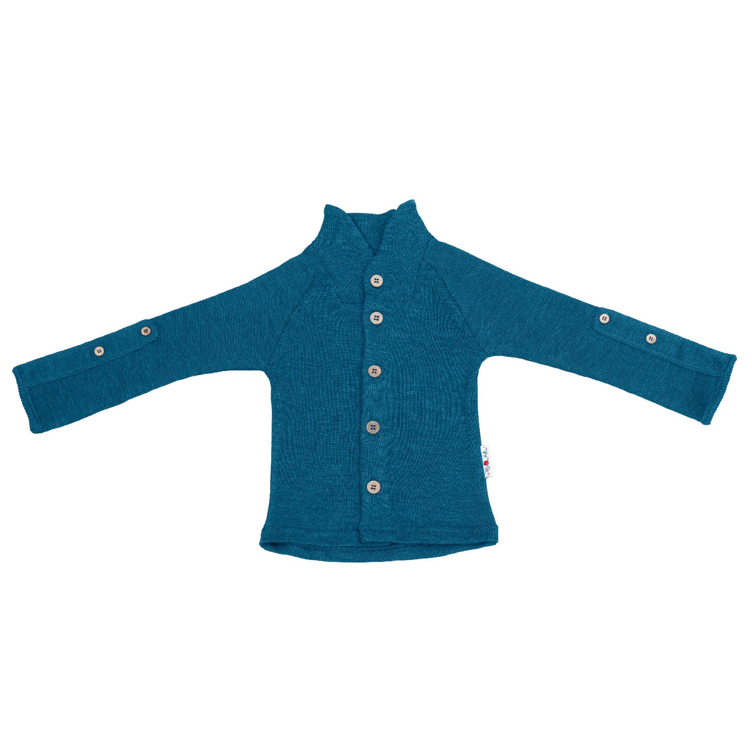 Gilet évolutif avec col en laine mérinos remontant Manymonths - Lilinappy