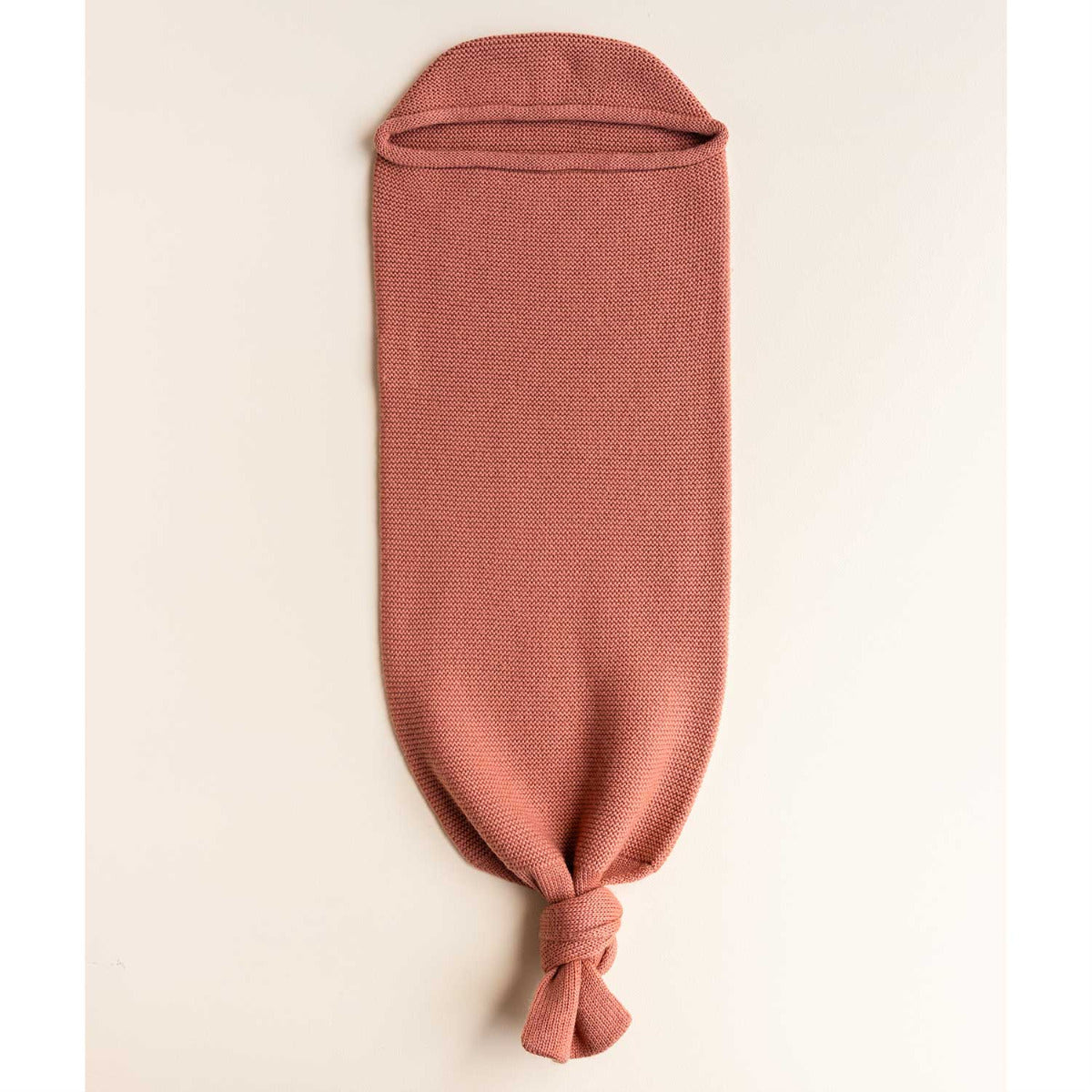 Cocon d'emmaillotage en laine mérinos HVID - Brique - Lilinappy